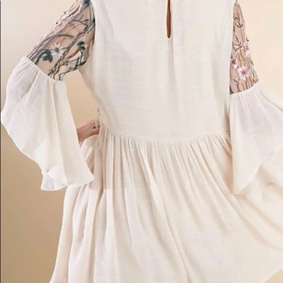Altered State Dress Umgee Sheer Cream Dress Size S - Picture 2 of 8